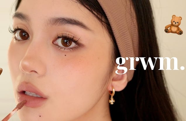 Cozy Fall Makeup 🧸 #grwm img